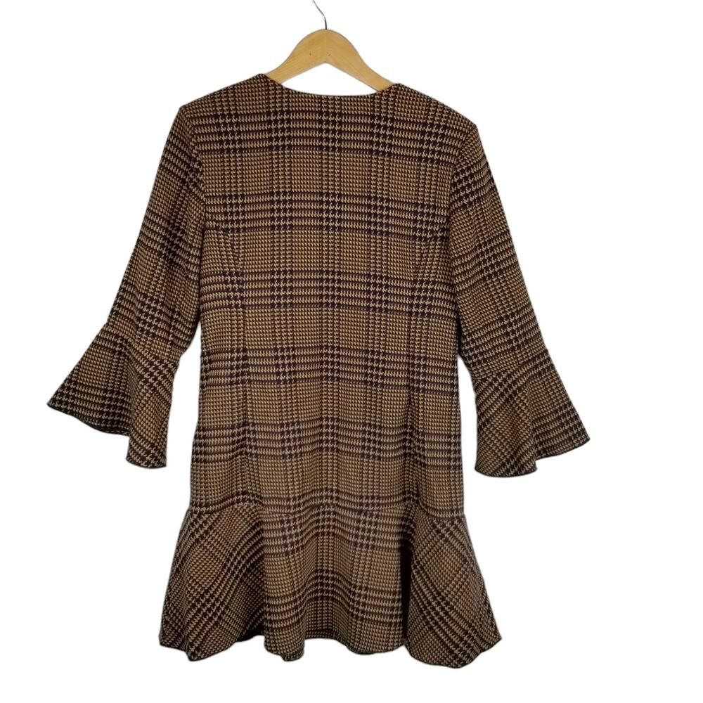 CAbi 3902 Plaid Flounce Jacket Zip Front Size S Small - Picture 3 of 9
